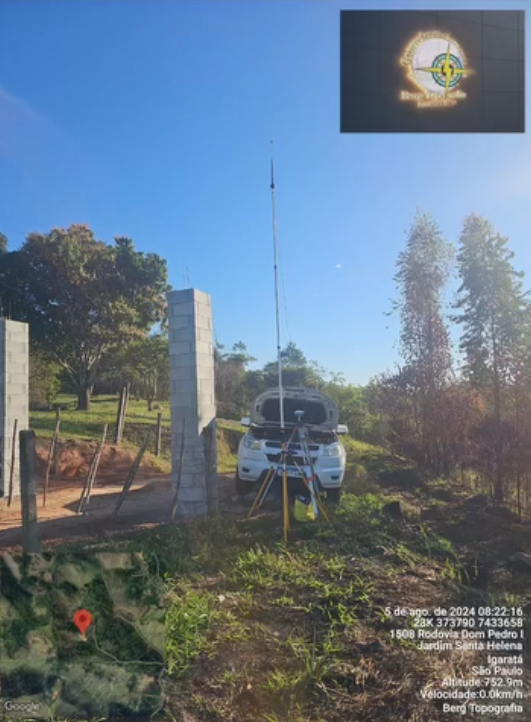 Base GNSS em área rural